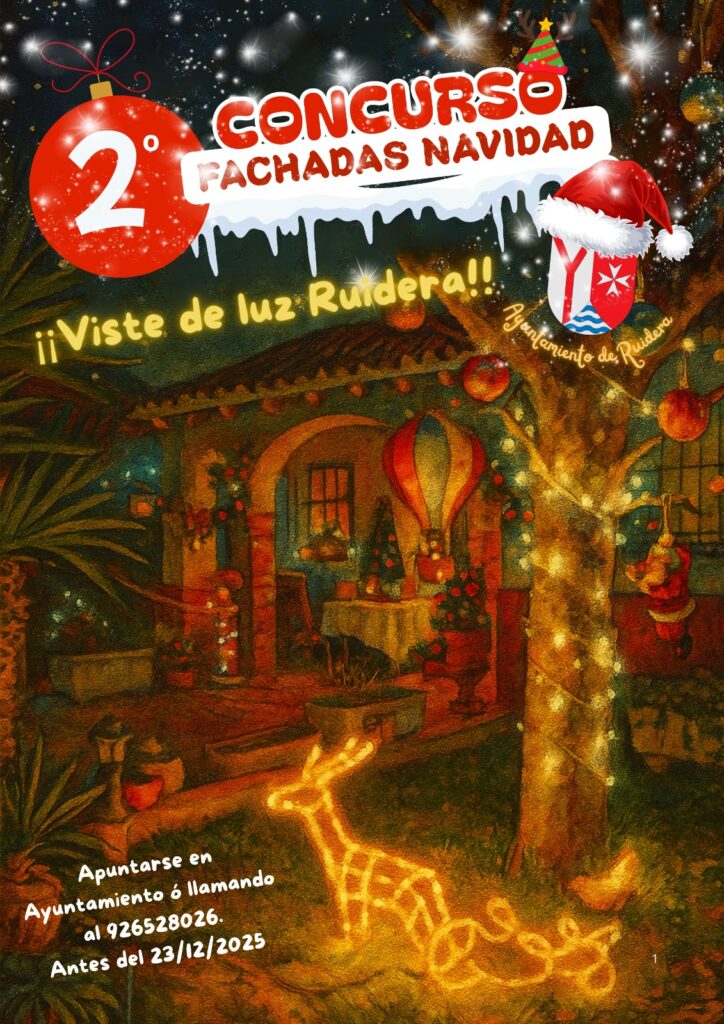 2º Concurso de Fachadas de Navidad en Ruidera 2025