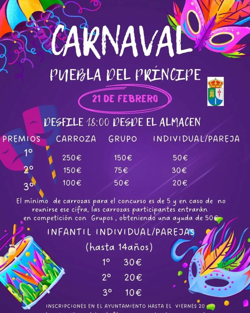 Carnaval La Puebla del Príncipe 2026
