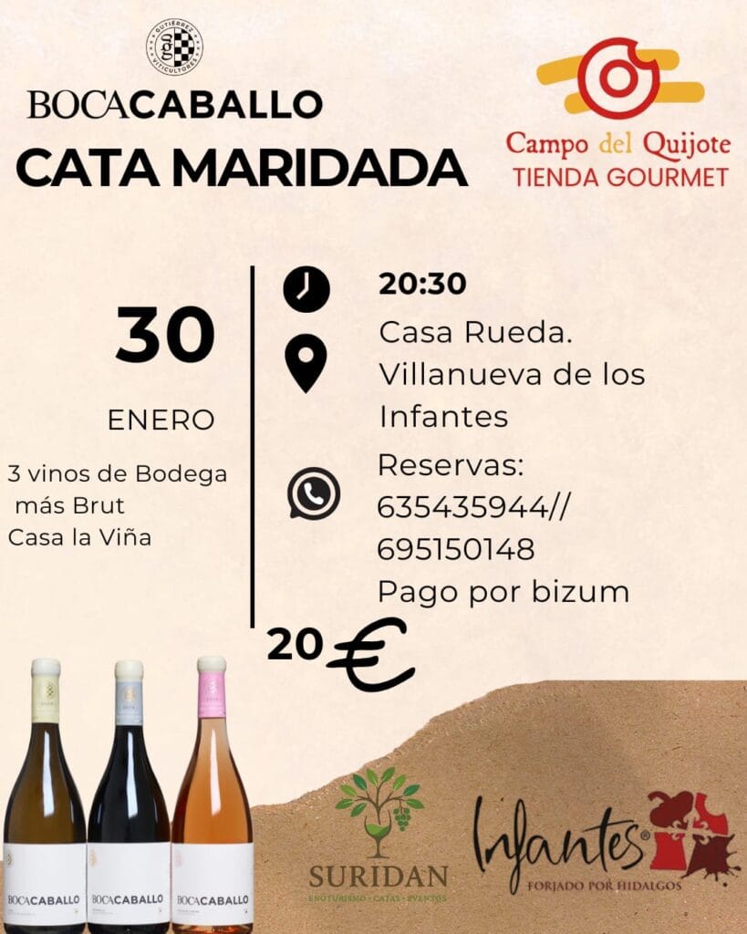 Cata maridaje Noche de Vinos en la Casa de Rueda Villanueva de los Infantes 2026