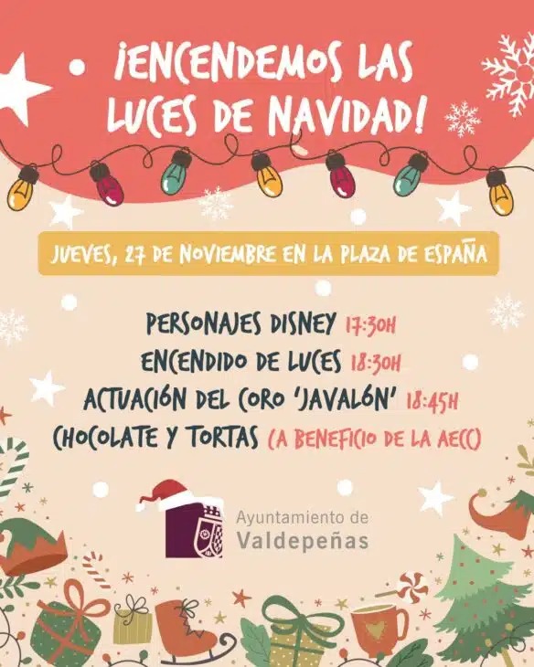 Encendido de la Iluminación Navideña en Valdepeñas 2025