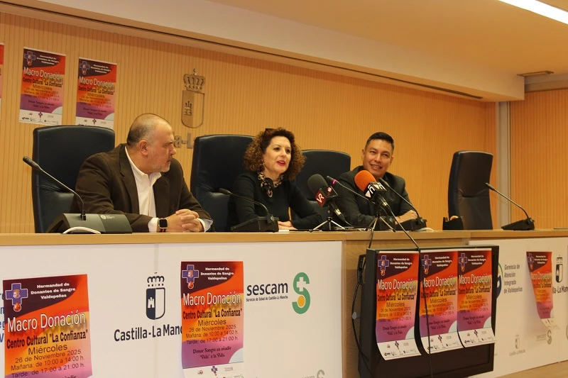Macro Donación de Sangre en Valdepeñas el 26 de noviembre de 2025