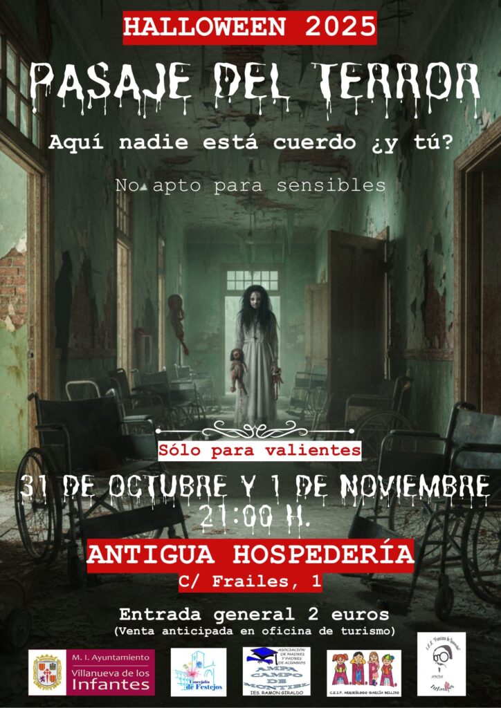 Pasaje del Terror Halloween Villanueva de los Infantes 2025