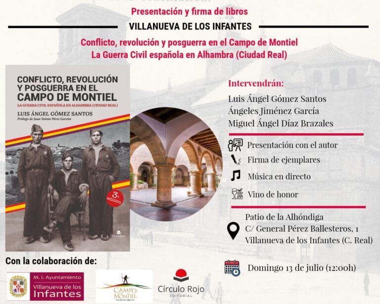 Presentación del libro Conflicto revolución y posguerra en el Campo de Montiel en Villanueva de los Infantes