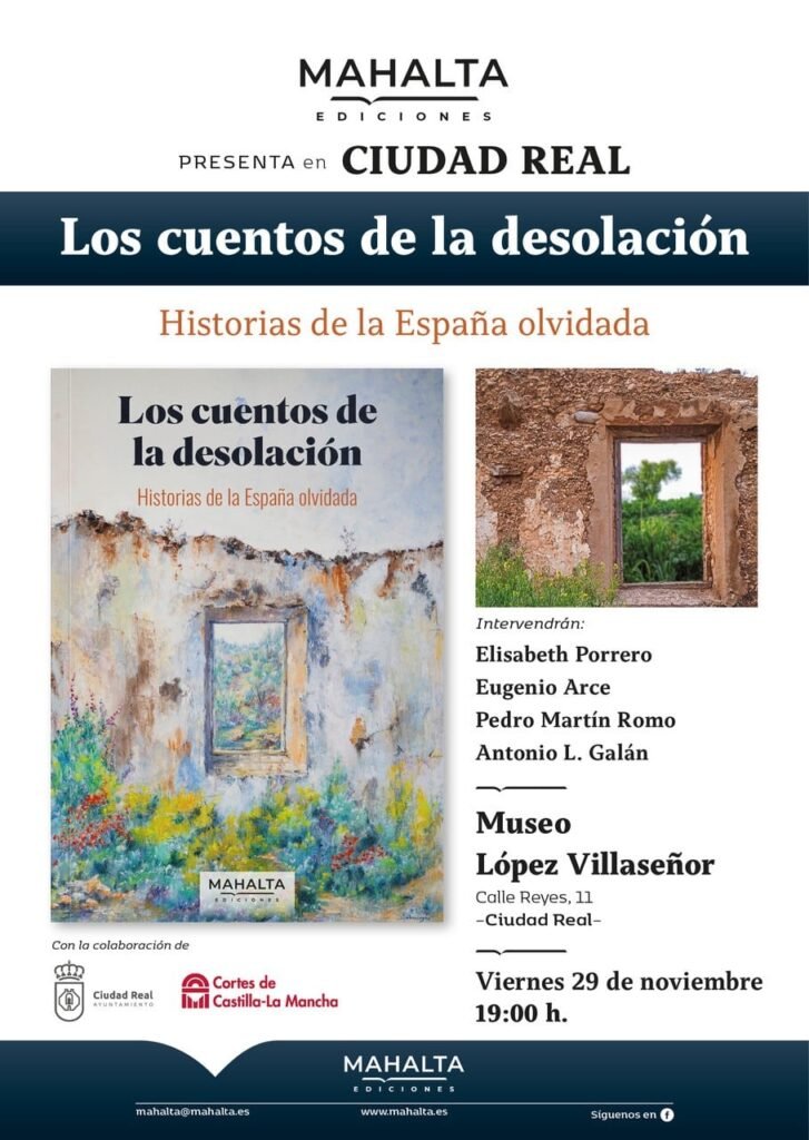 Presentación del libro Los cuentos de la desolación en Villanueva de los Infantes