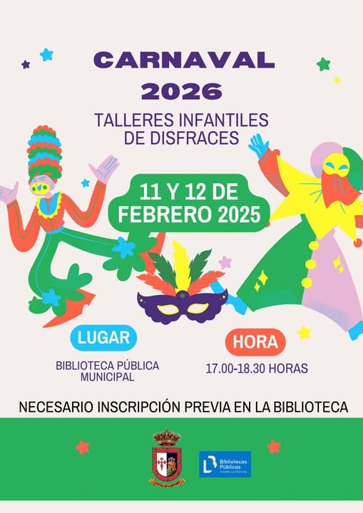 Taller de disfraces carnaval Castellar de Santiago 2026