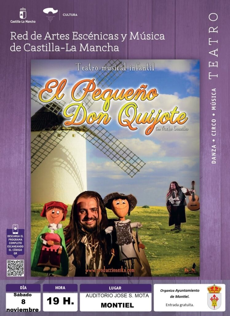 Teatro infantil en Montiel El Juglar de la Mancha presenta El Pequeño Don Quijote 2025