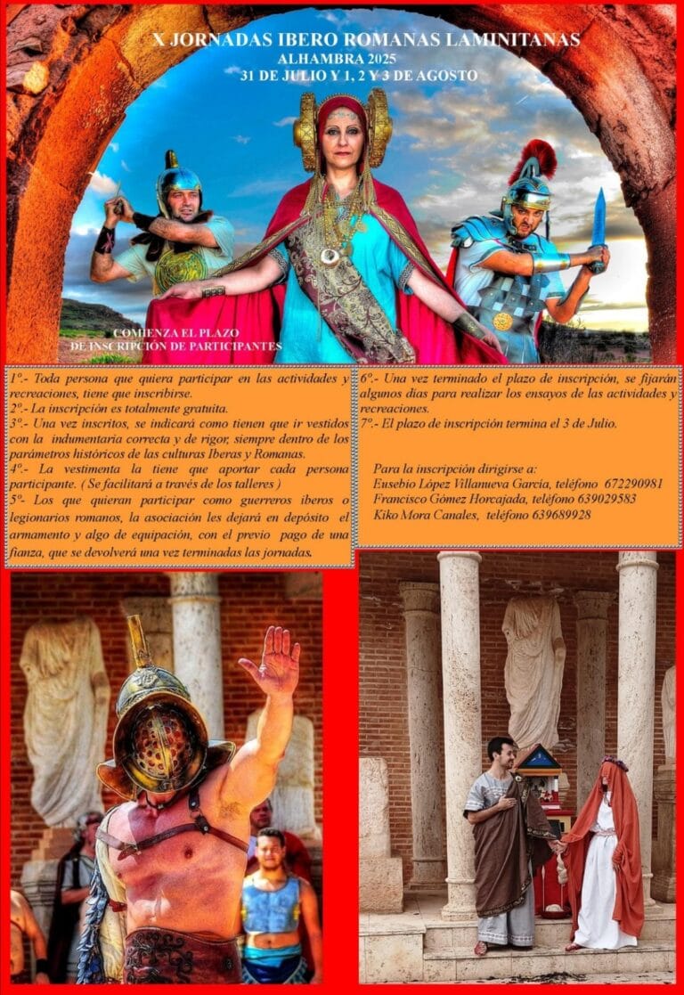 X Jornadas Ibero Romanas Laminitanas en Alhambra 2025