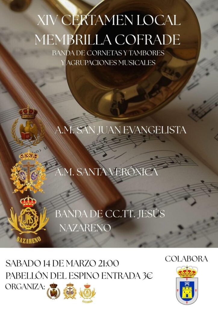 XIV Certamen Local de Bandas Membrilla Cofrade 2026